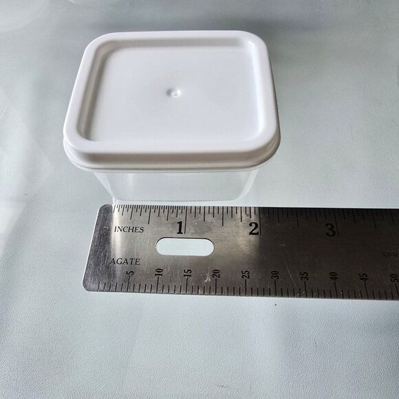 5 Miniature Plastic Storage Containers with Lids Crafts Room Kitchen Organizing - Picture 3 of 7